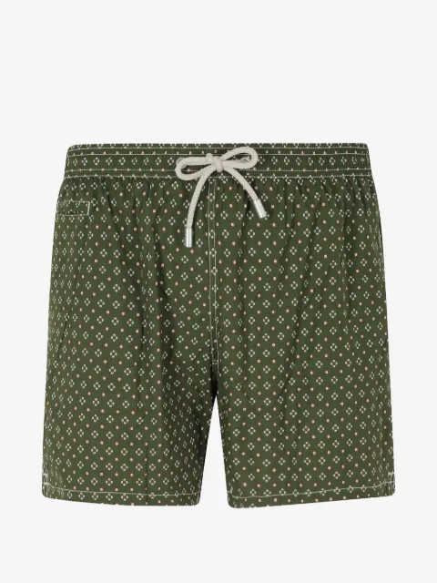 MC2 Saint Barth Lighting Micro geometric-print swim shorts
