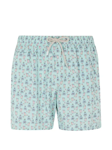 MC2 Saint Barth Lighting Micro Fantasy cocktail-print swim shorts
