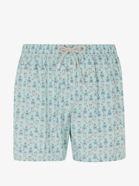 MC2 Saint Barth Lighting Micro Fantasy cocktail-print swim shorts