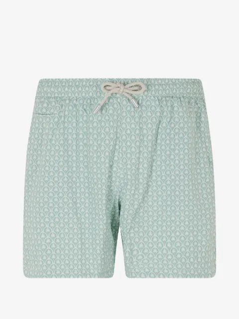MC2 Saint Barth Lighting Micro palm-print swim shorts