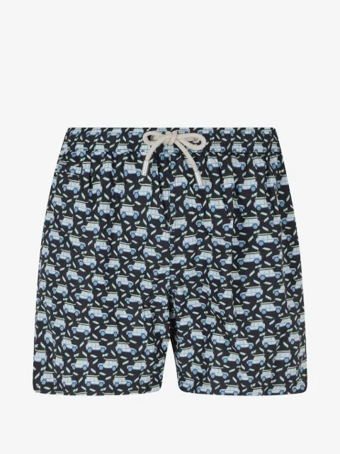 MC2 Saint Barth Lighting car-print swim shorts