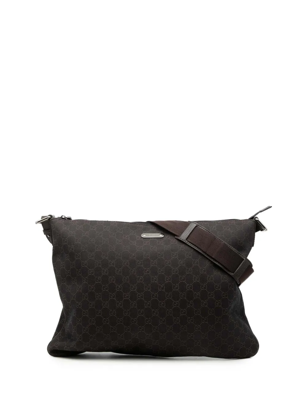 Gucci Pre-Owned 2000-2015 GG Denim crossbody bag - Marrone