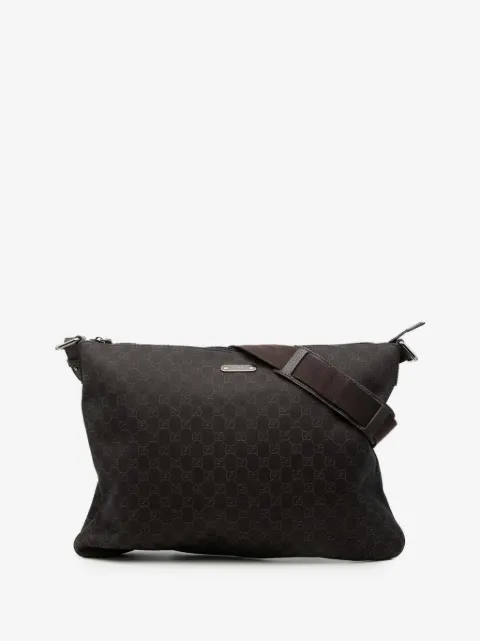 Gucci Pre-Owned GG 牛仔斜挎包(2000-2015年典藏款)