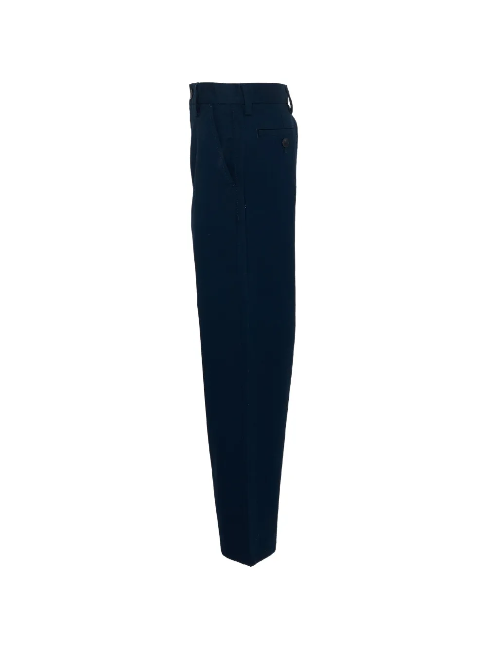 Tommy Hilfiger Junior Essential lichtgewicht twill ruimvallende chino broek Blauw