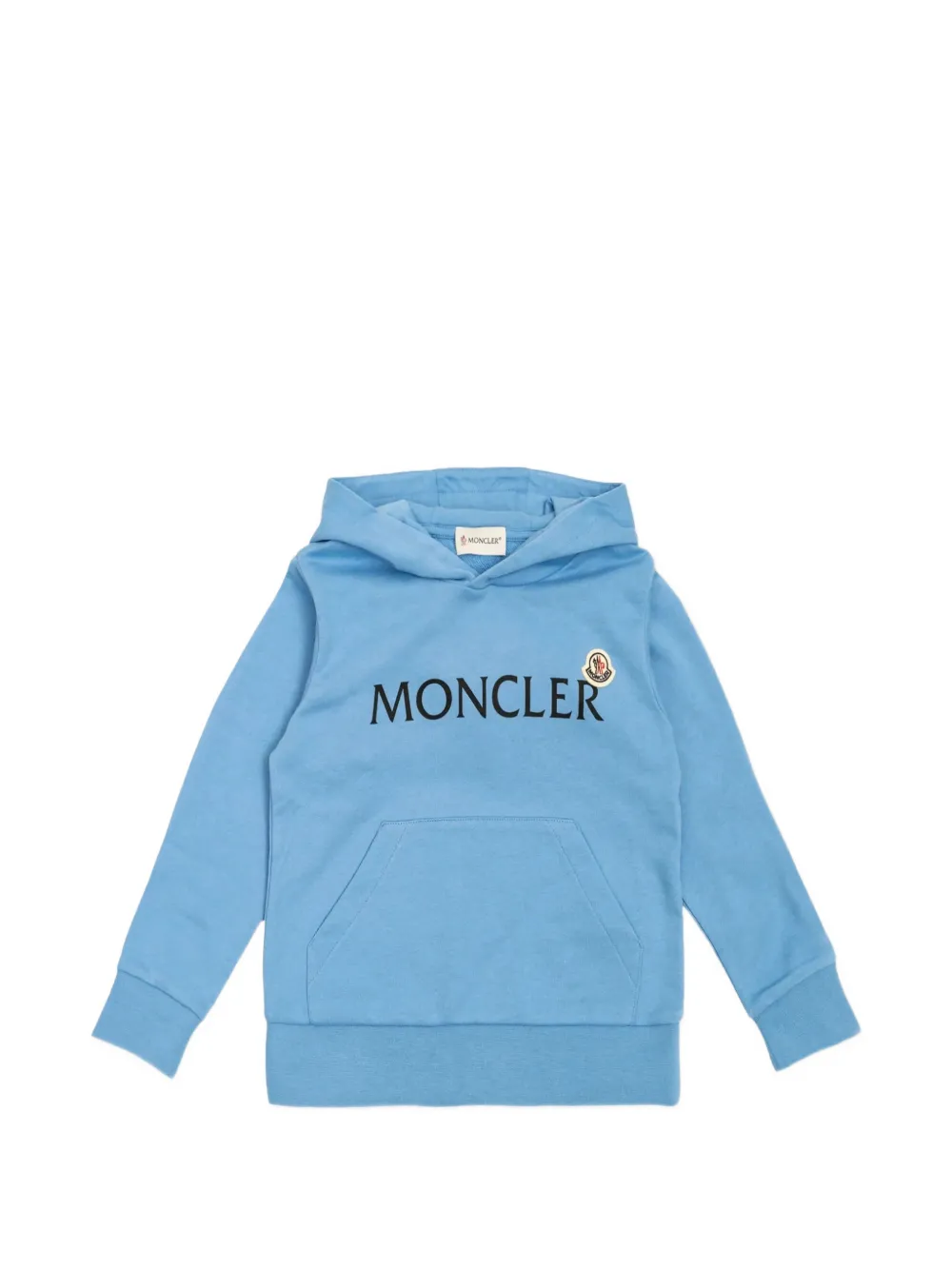 Moncler Enfant Hoodie met logoprint Blauw