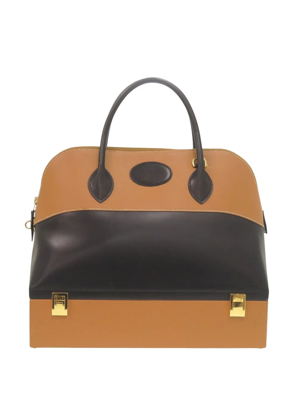 Hermès Pre-Owned 2006 Box Calf and Veau Chamonix MacPherson handbag - Nero