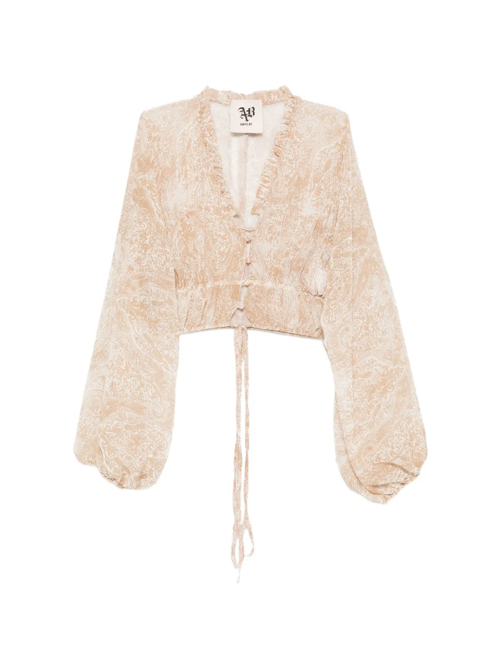 Aniye By paisley-pattern blouse - Toni neutri