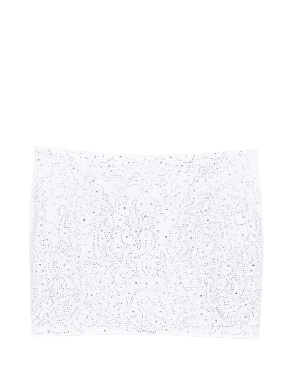 VENUJA crystal-embellished mini skirt - Bianco