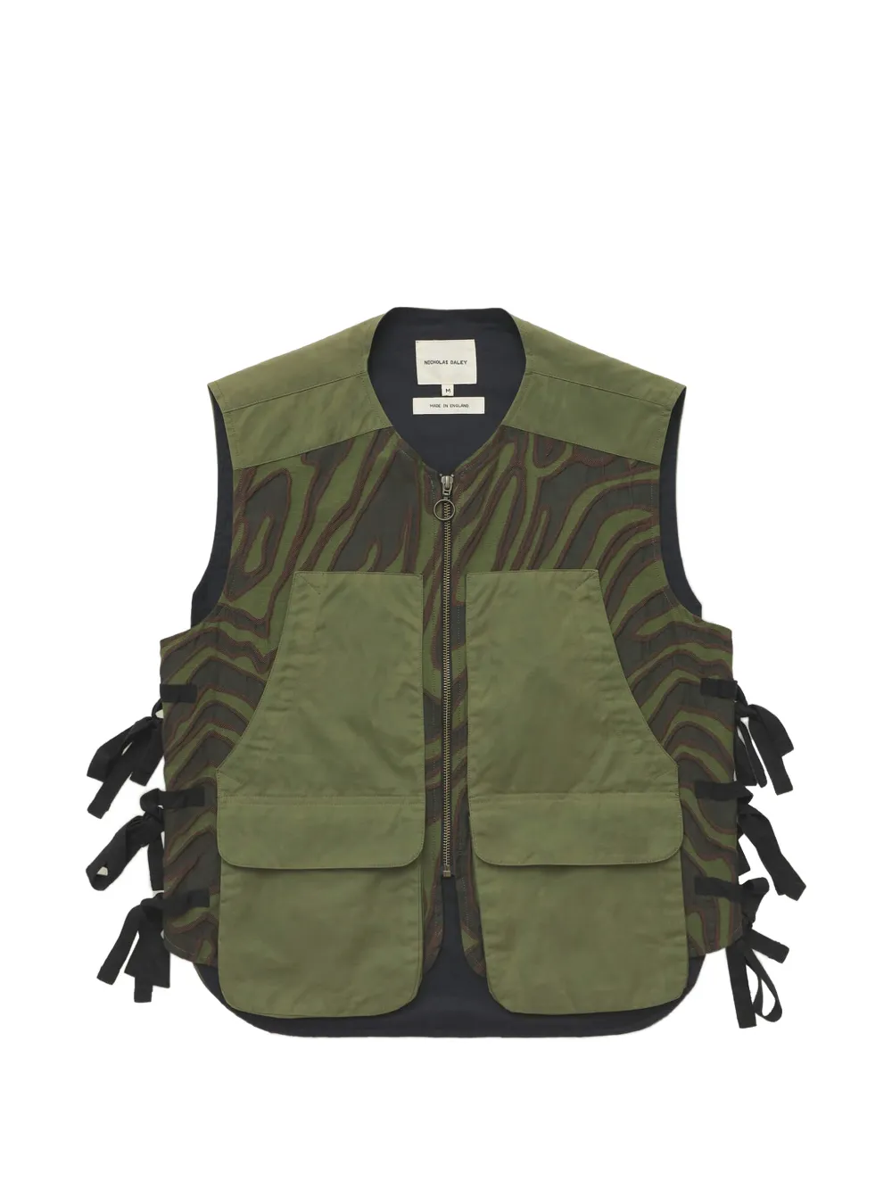 Nicholas Daley zip wavy jacket - Grün