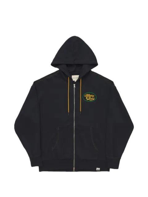 Nicholas Daley zip appliqué hooded sweatshirt