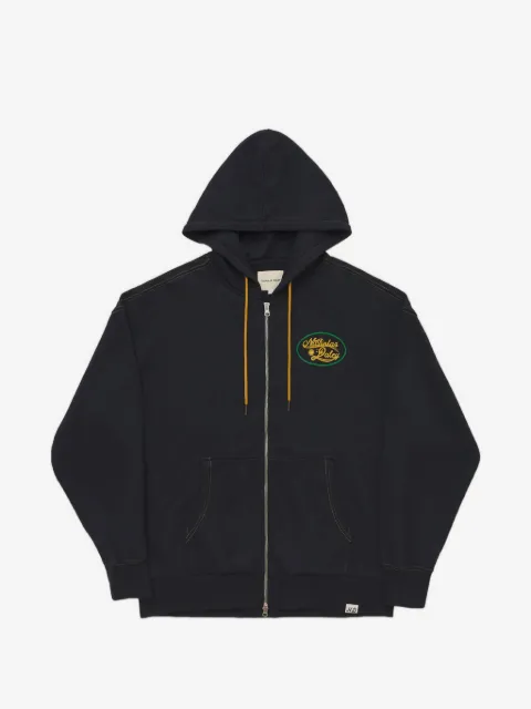 Nicholas Daley zip appliqué hooded sweatshirt