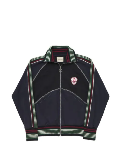 Nicholas Daley striped logo-patch jacket