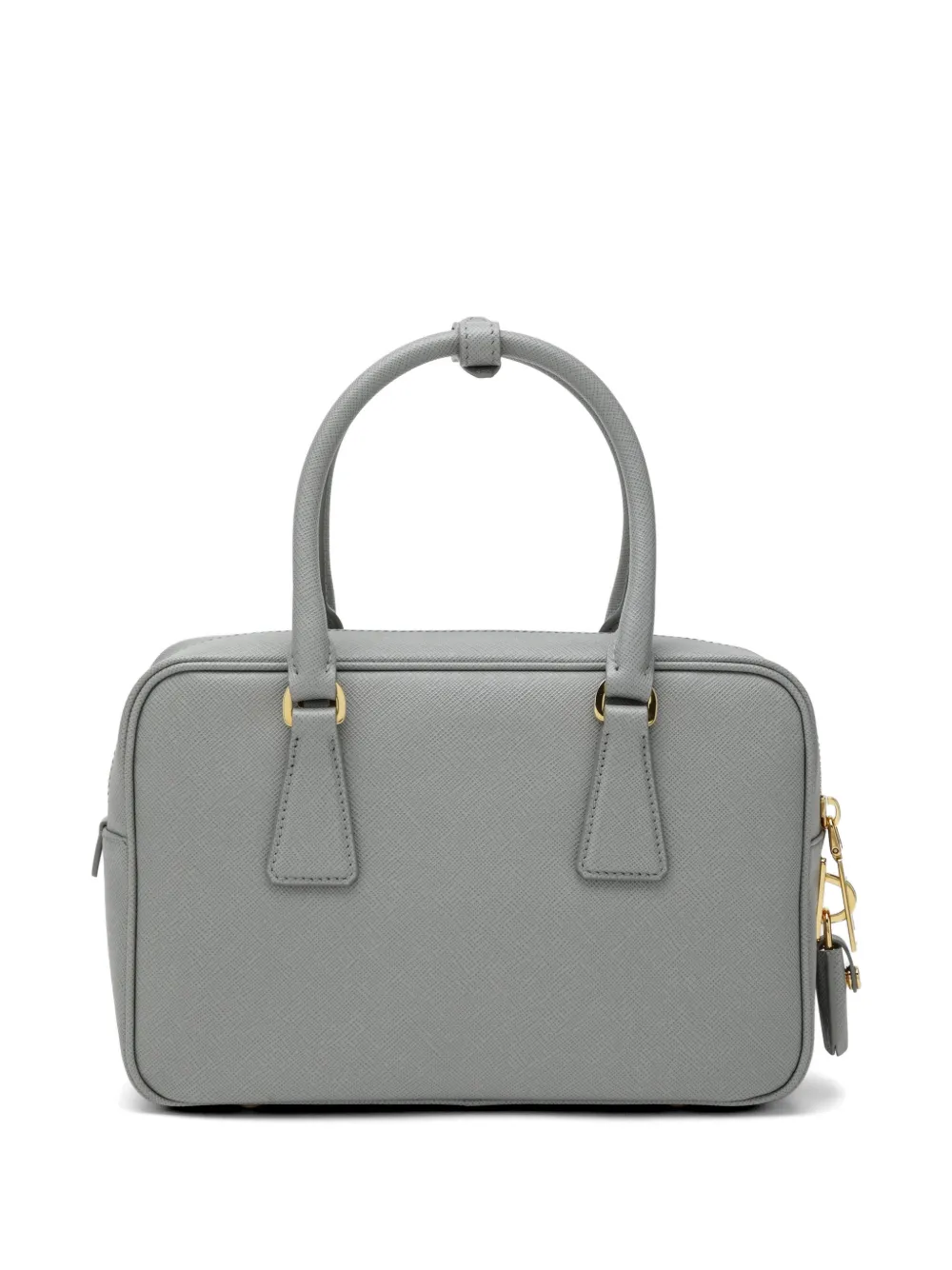 Prada Shopper met driehoekig plakkaat Grijs