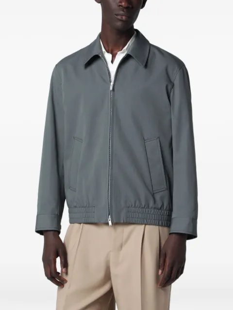 Lardini zip-up shirt jacket