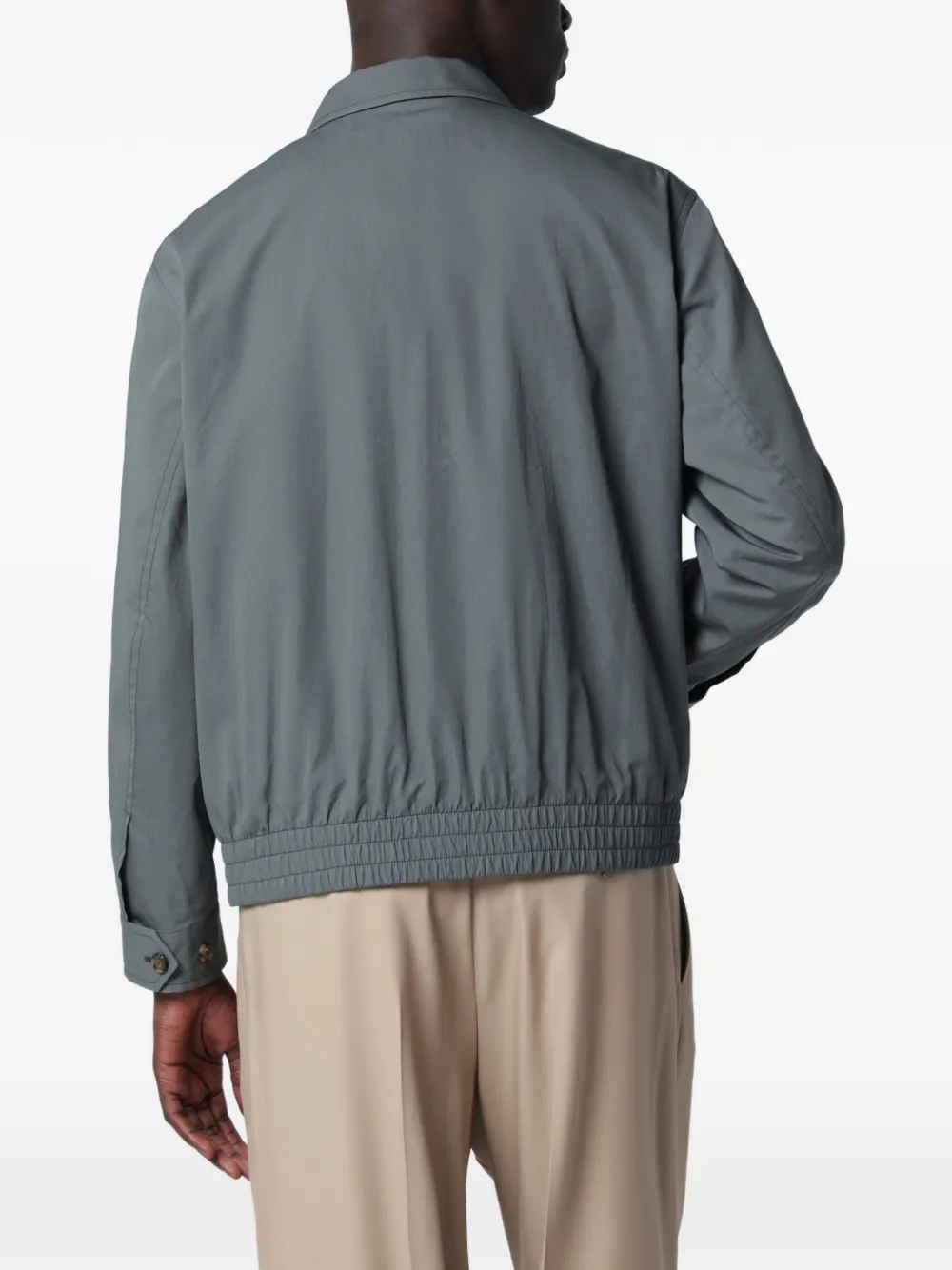 Lardini Shirtjack met rits Grijs