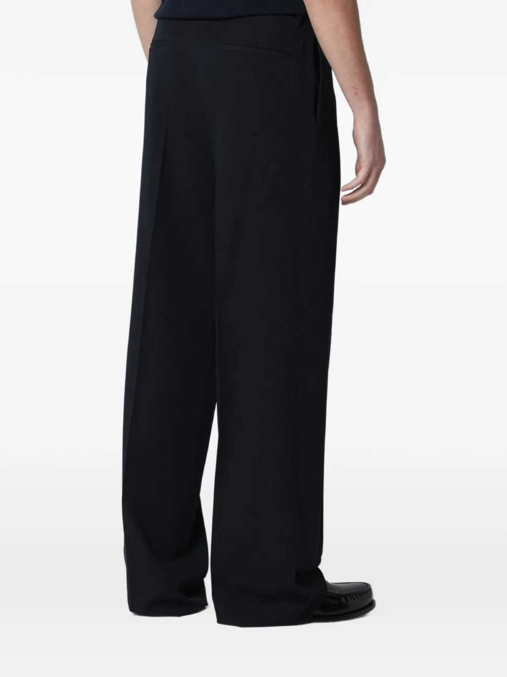 Lardini Straight plooibroek Blauw