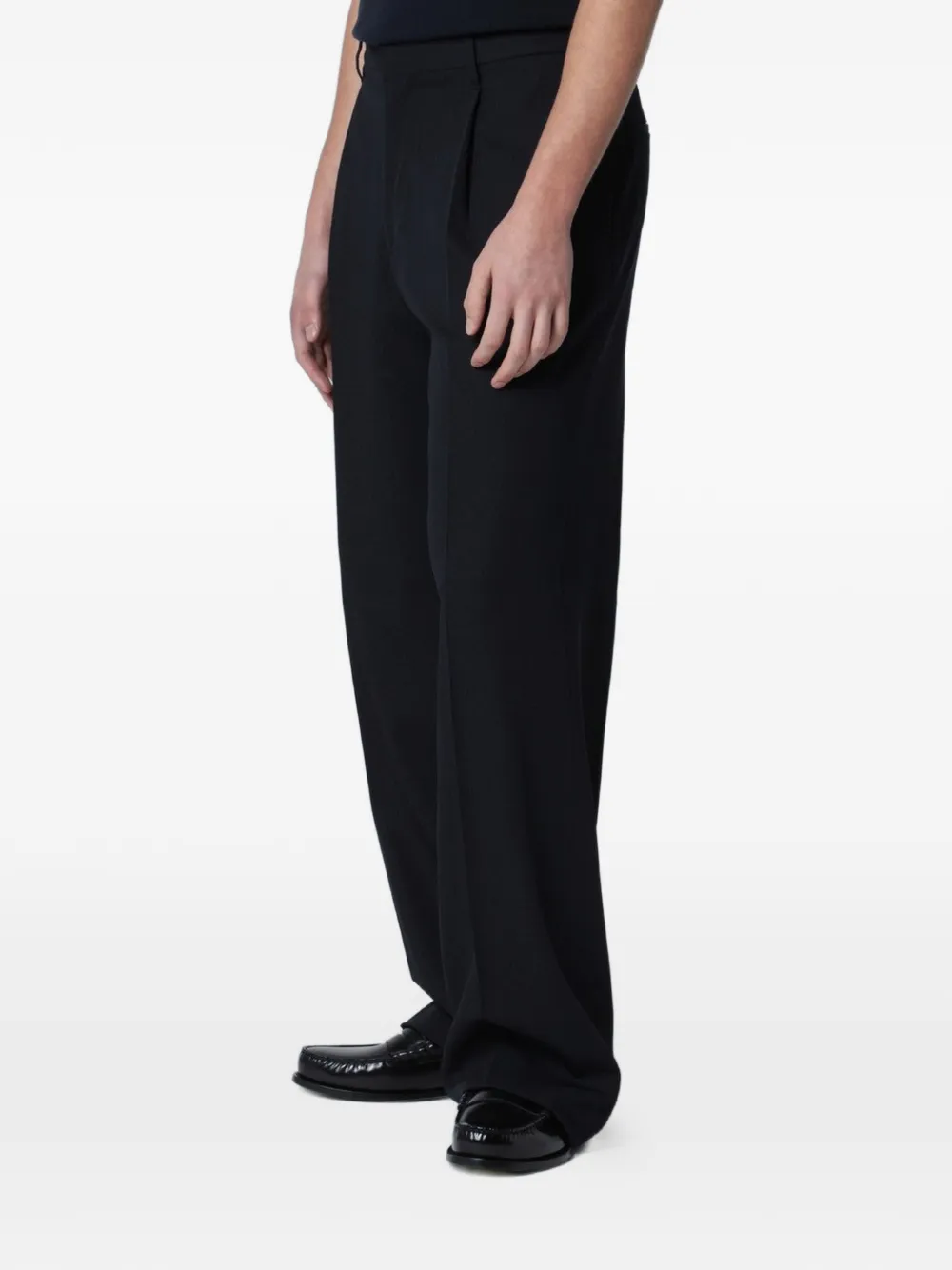 Lardini Straight plooibroek Blauw
