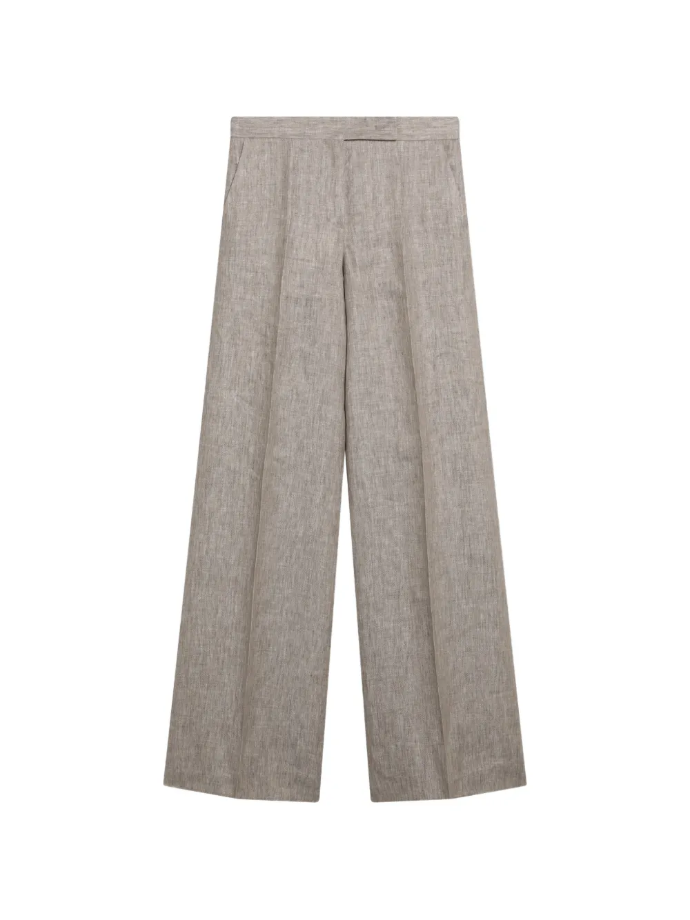 Max Mara herringbone linen twill trousers - Toni neutri