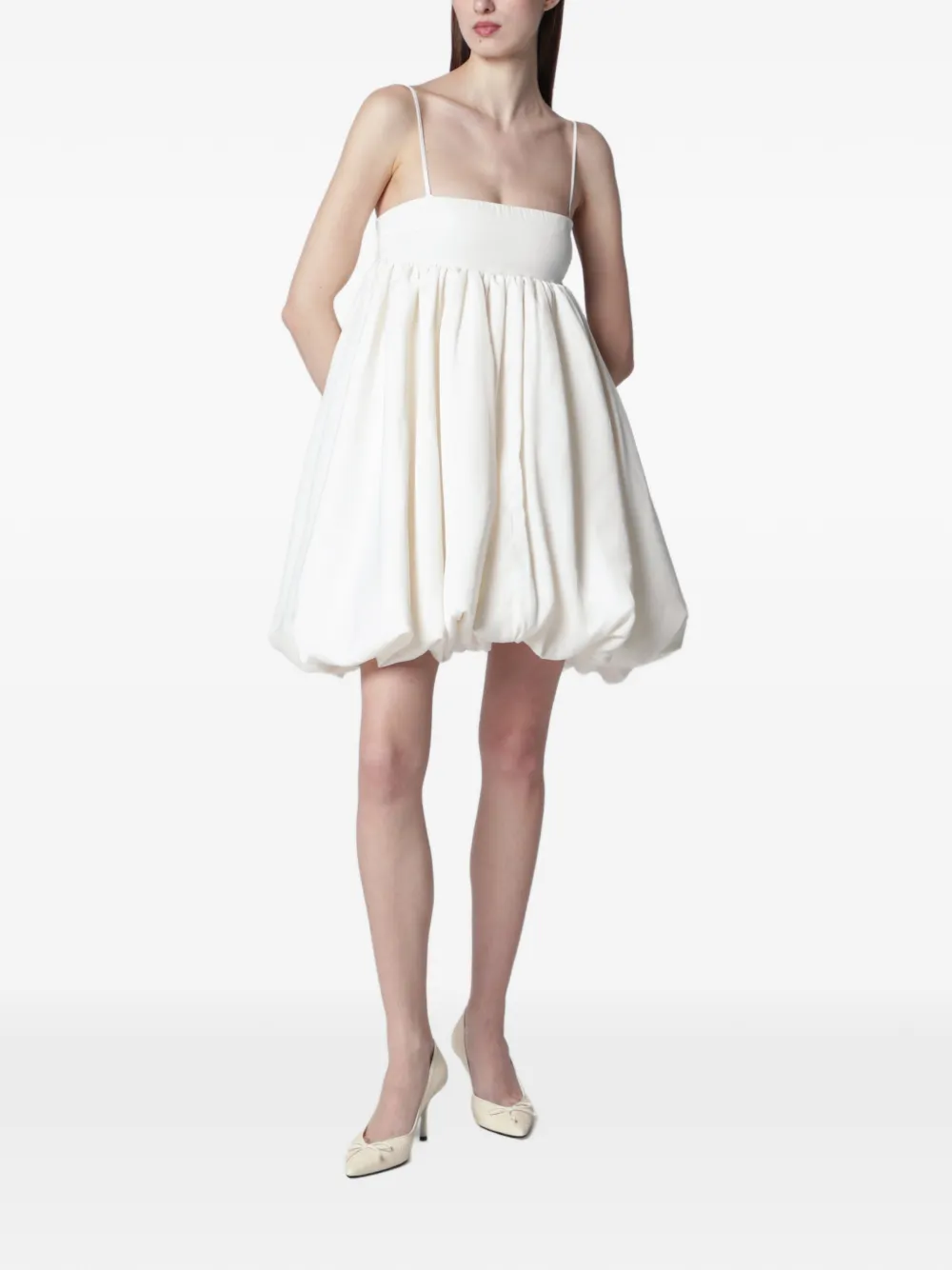 ROTATE BIRGER CHRISTENSEN bubble-hem mini dress - Neutrals