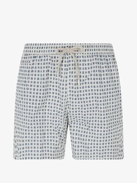 MC2 Saint Barth Lighting Micro geometric-print swim shorts