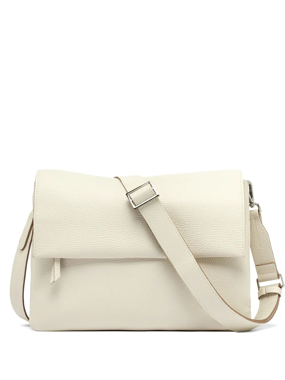 GIANNI CHIARINI medium Three grained-leather shoulder bag - Bianco