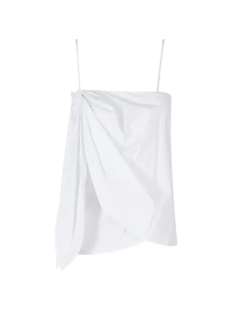 Isabelle Blanche draped spaghetti-strap top