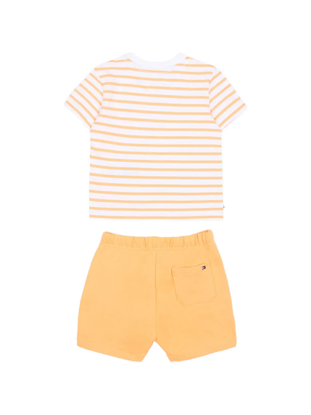  Tommy Hilfiger Junior Striped Shorts Set - Orange 