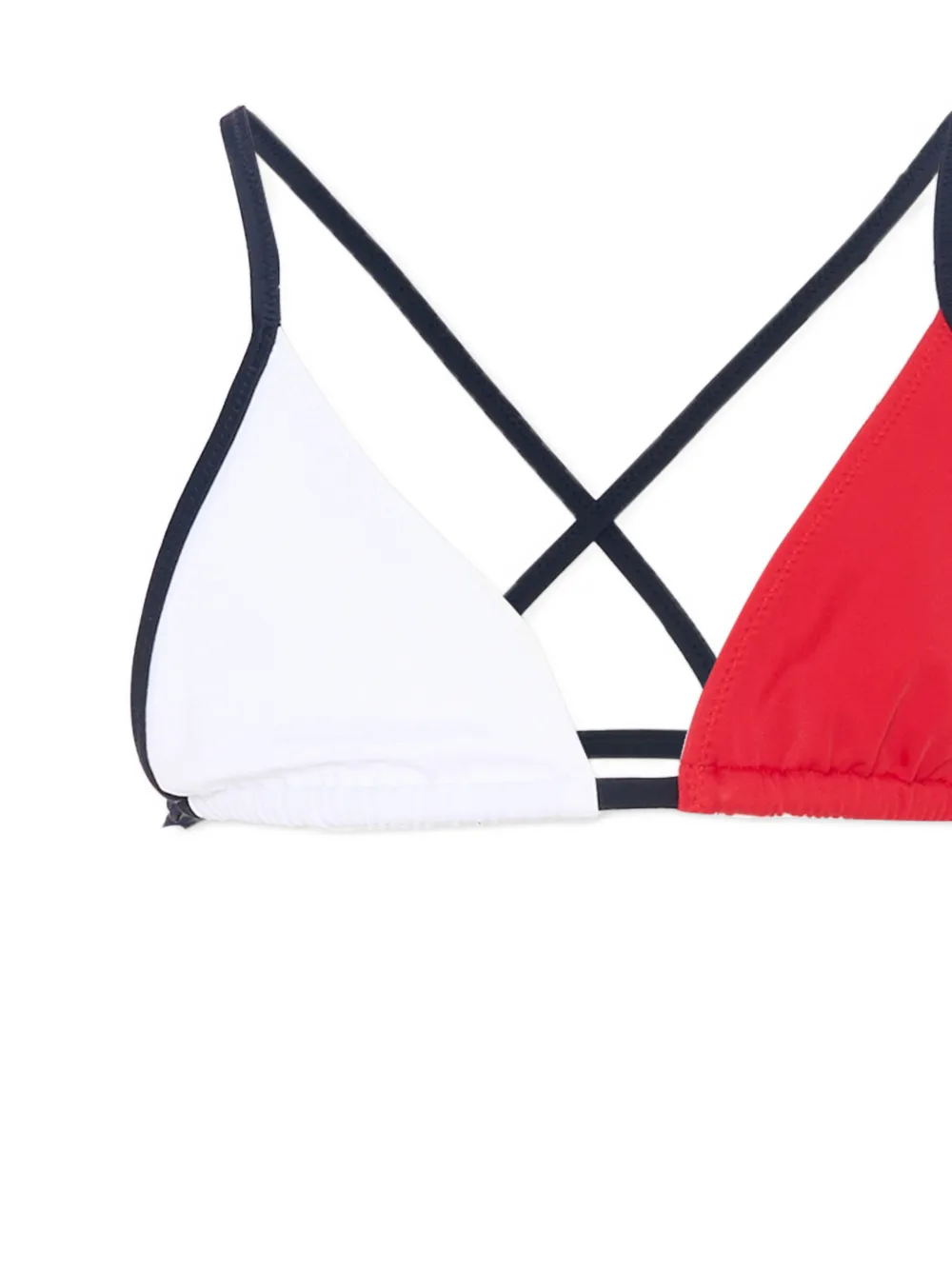  Tommy Hilfiger Junior Colour-blocked Crossover Triangle Bikini - Blue 