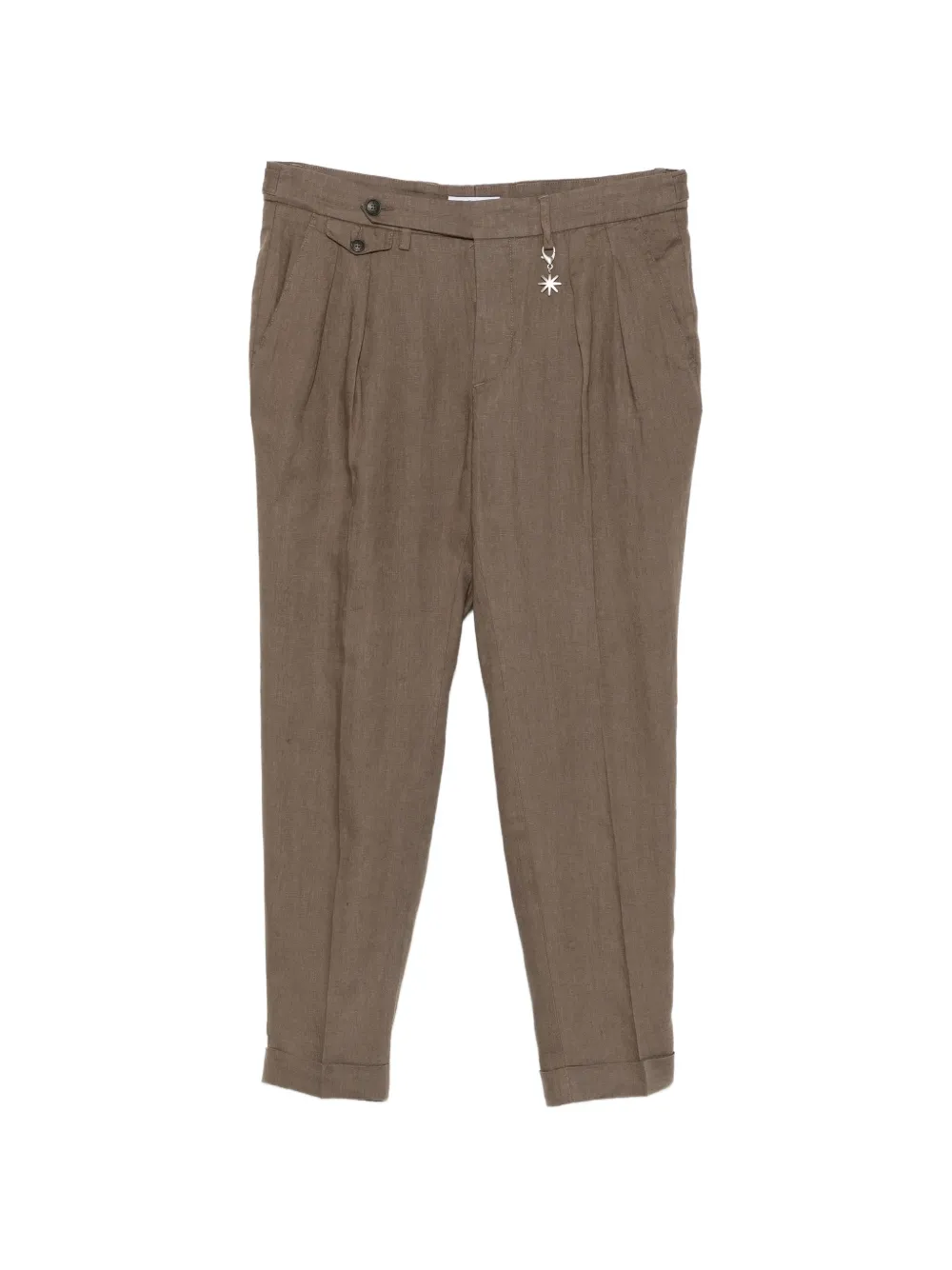 Manuel Ritz 플리츠 팬츠 | 그린 | Image 1