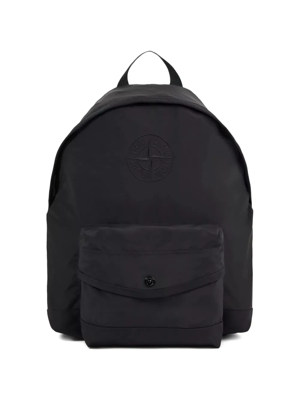Stone Island logo-embroidered pocket-detail backpack - Nero