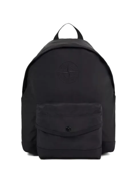 Stone Island logo-embroidered pocket-detail backpack