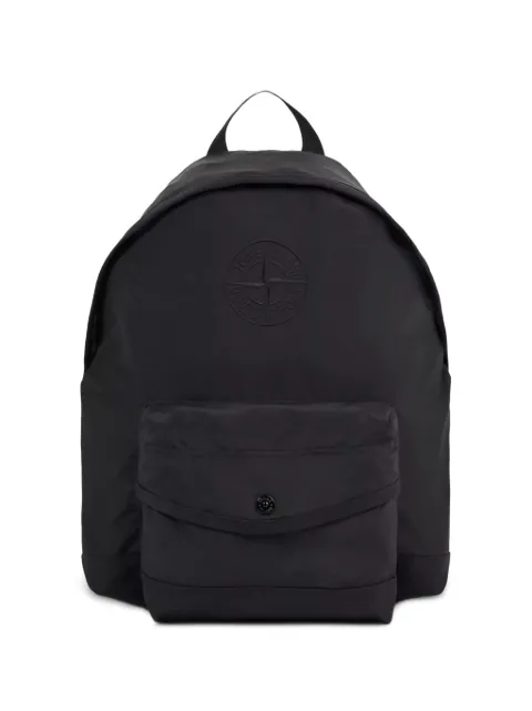 Stone Island logo-embroidered pocket-detail backpack