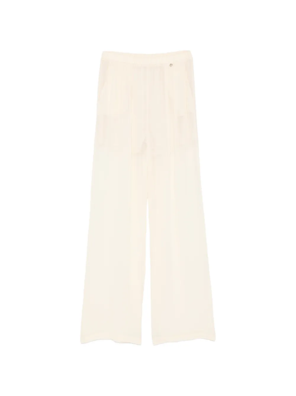 Aniye By logo-appliqué trousers - Toni neutri