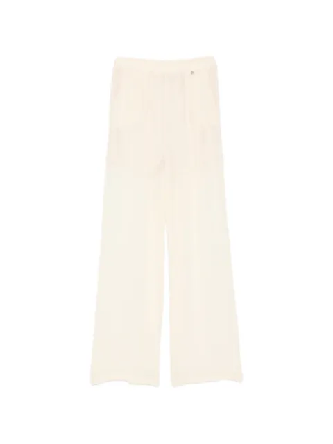 Aniye By logo-appliqué trousers