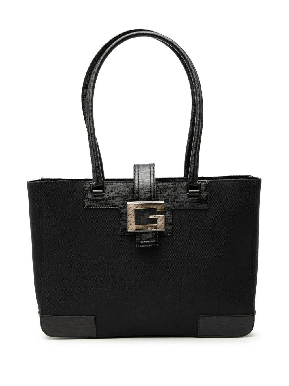 Gucci Pre-Owned 1990-2000 Canvas Square G tote bag - Nero