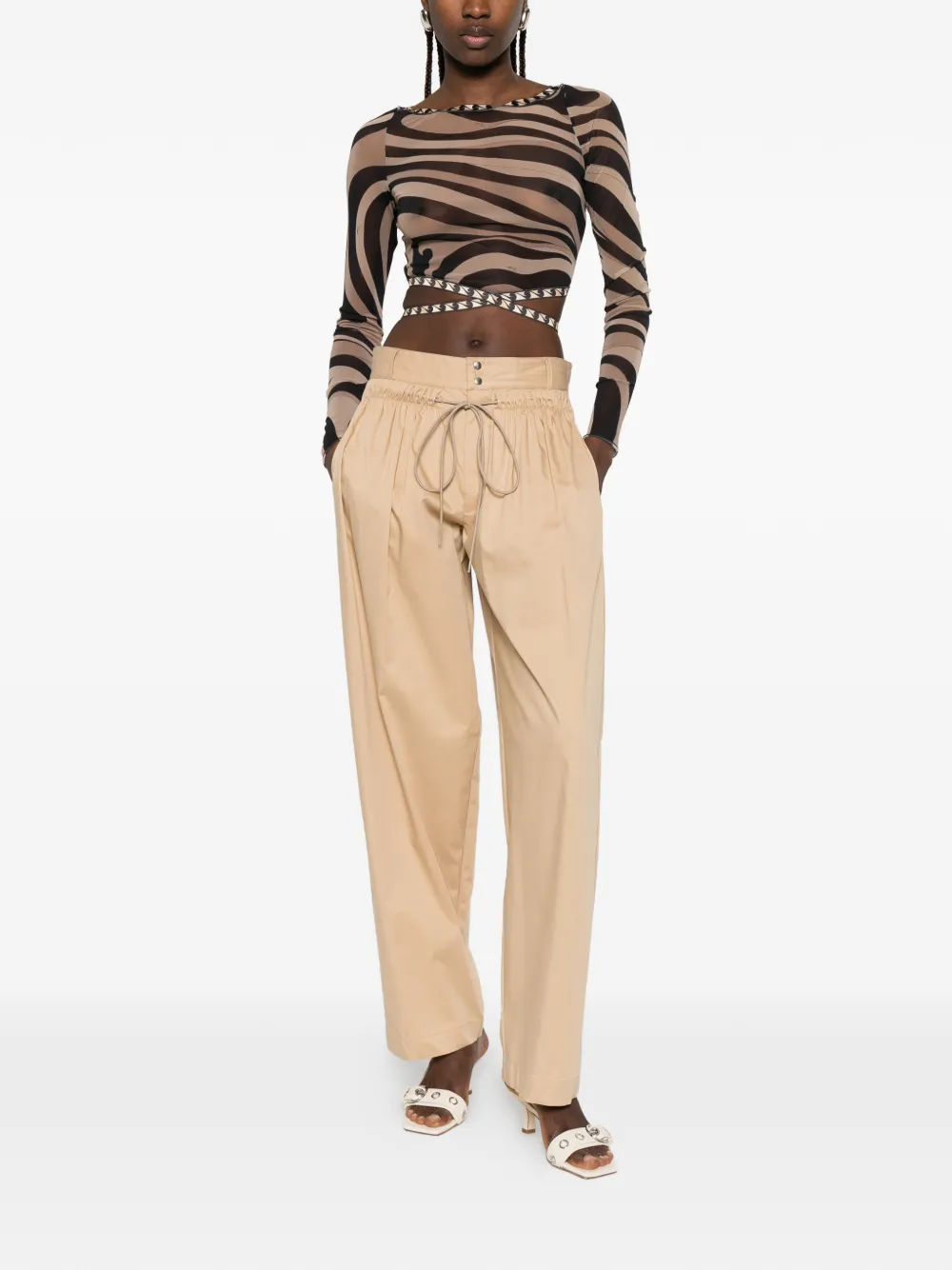 Aniye By Broek met trekkoord Beige