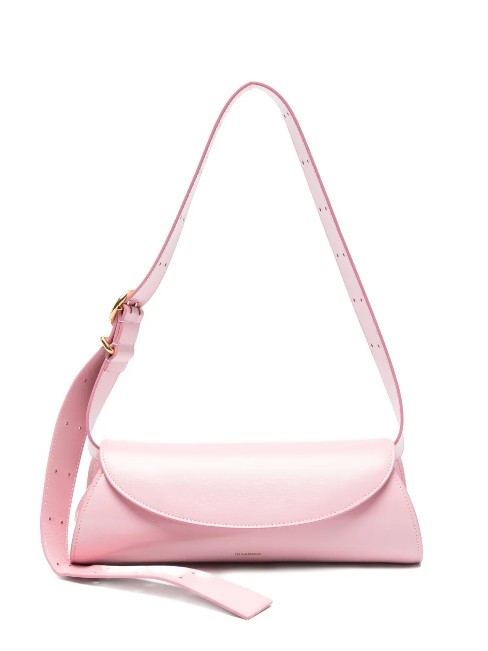 Jil Sander Cannolo leather shoulder bag - Rosa