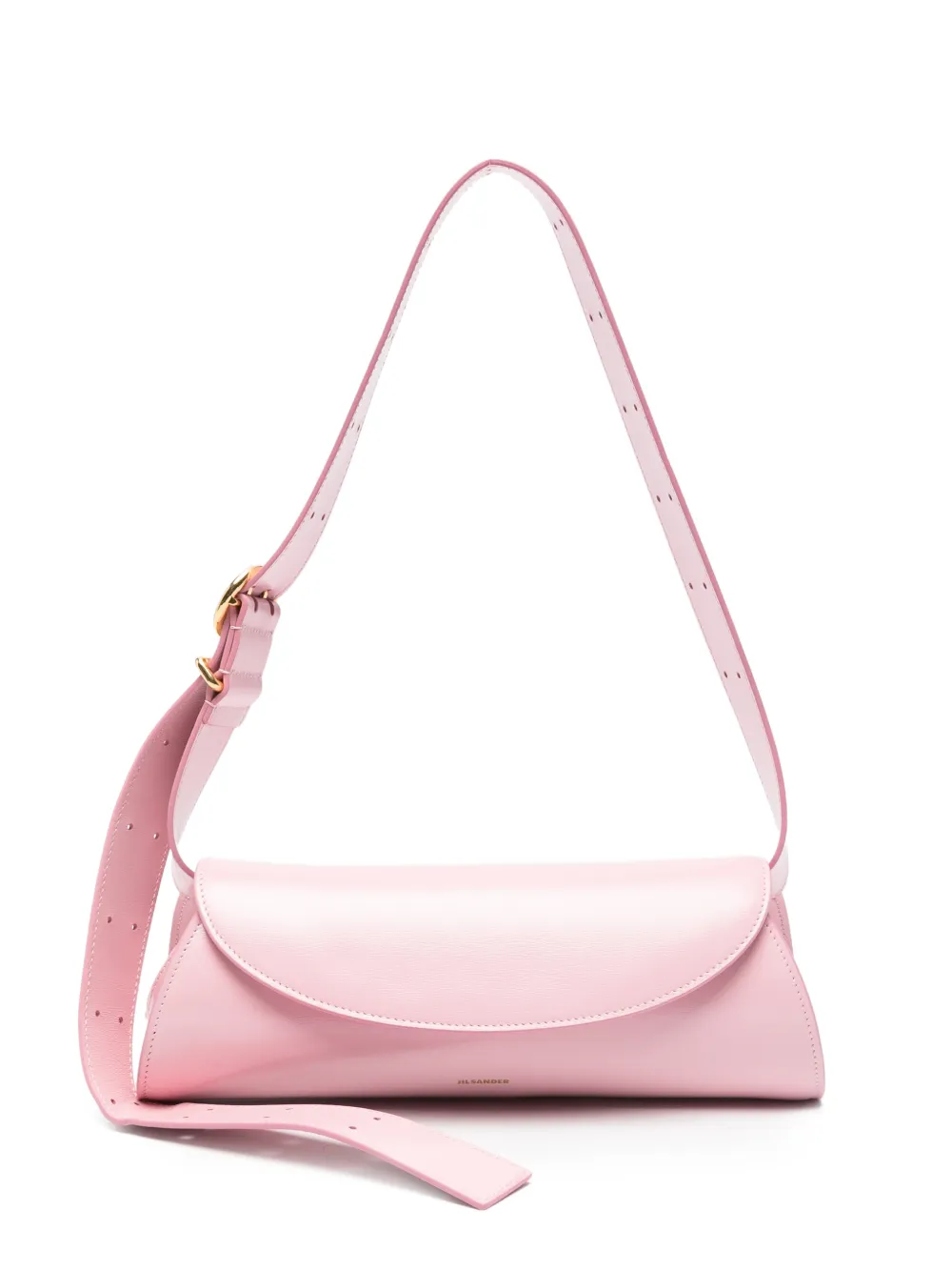 Jil Sander Cannolo leather shoulder bag - Rosa