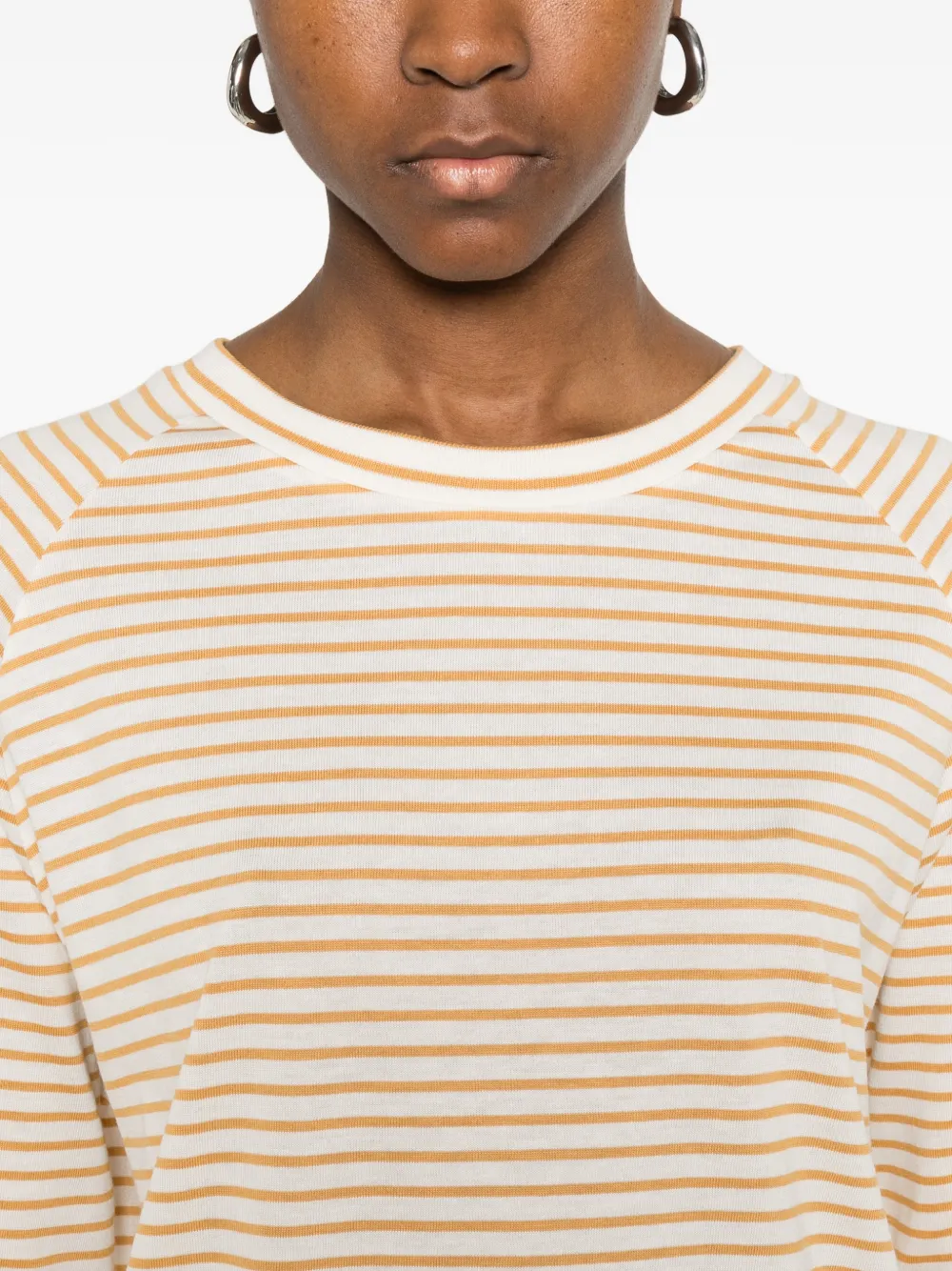Herno Gestreept T-shirt Wit