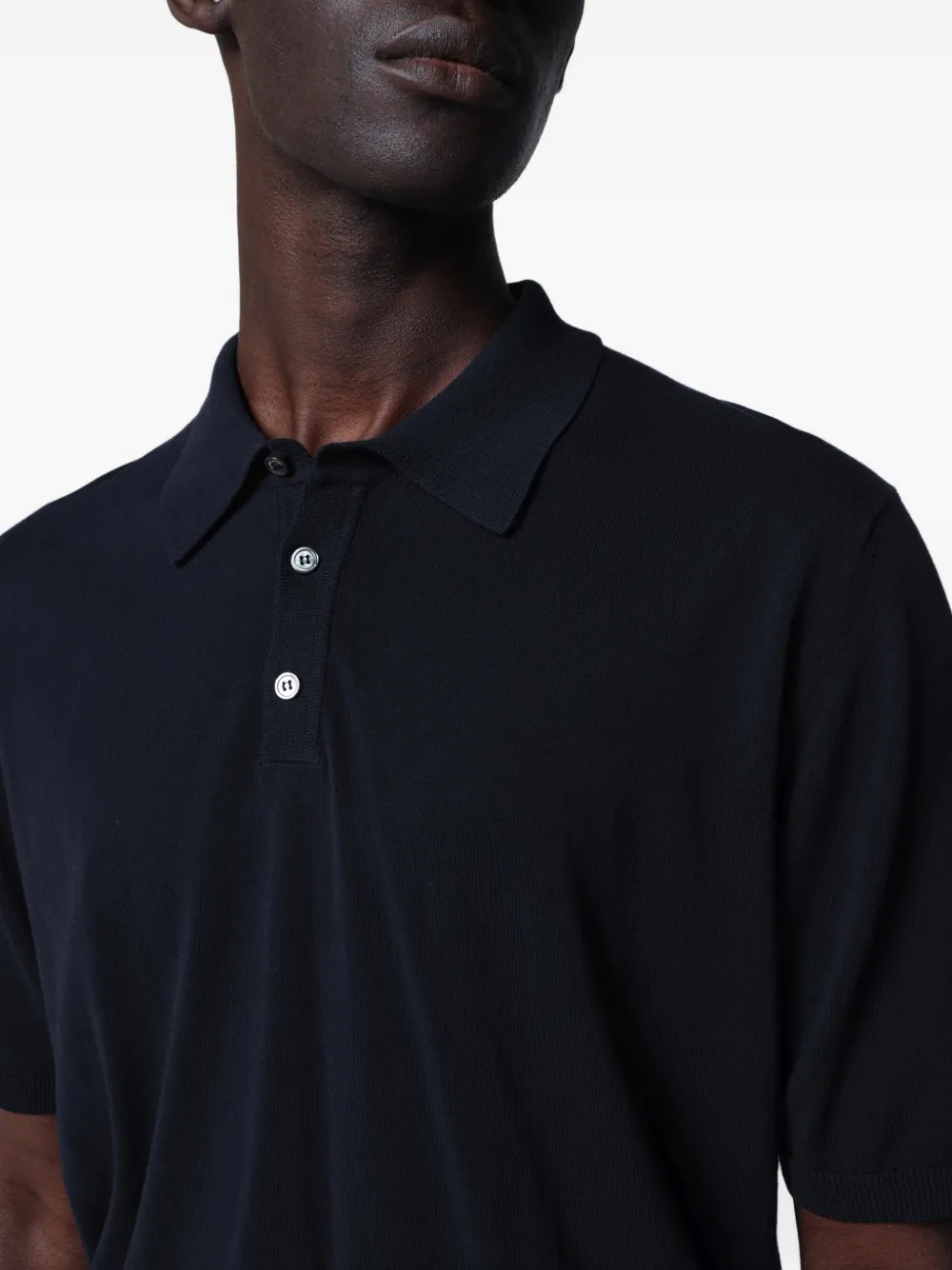 Roberto Collina Poloshirt met korte mouwen Blauw