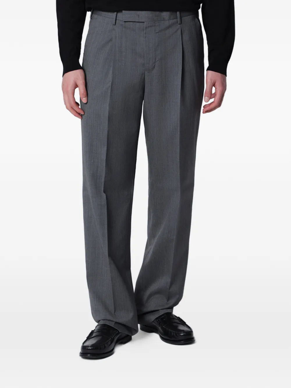 PT Torino pleat-detail tailored trousers - Grigio