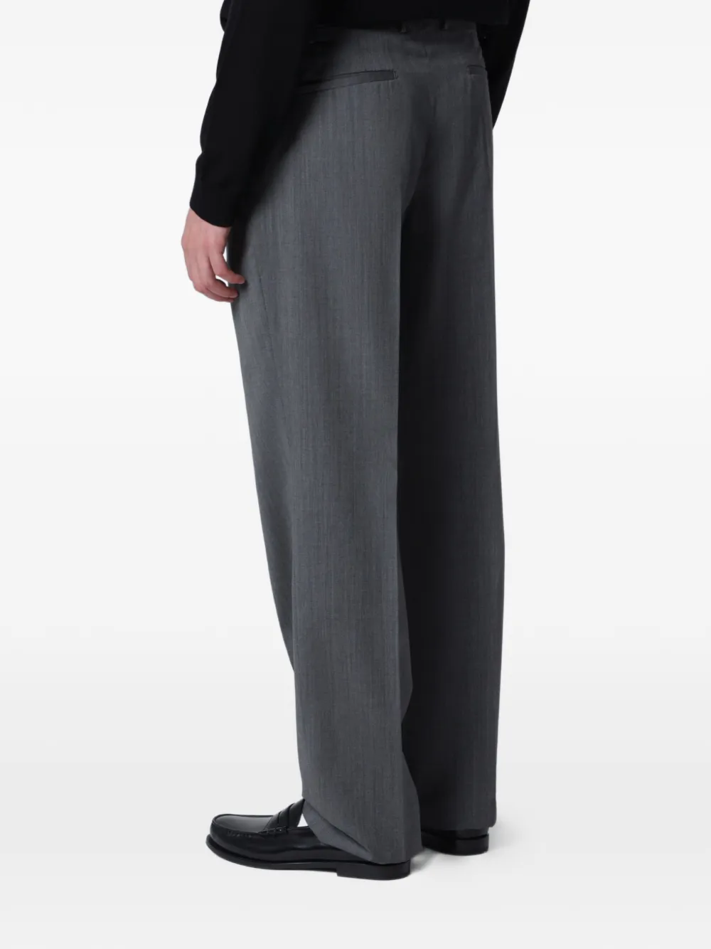 PT Torino Pantalon met geplooid detail Grijs