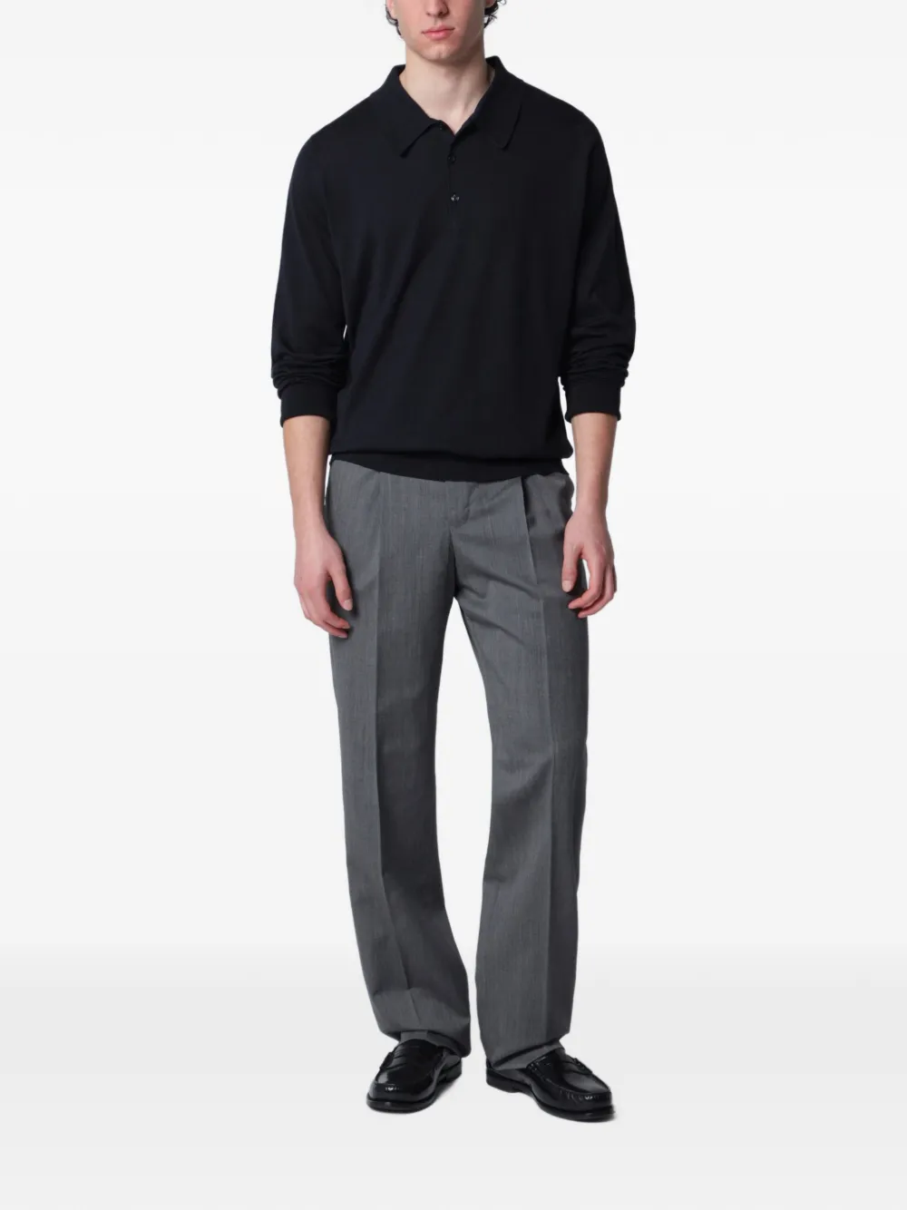 PT Torino Pantalon met geplooid detail Grijs