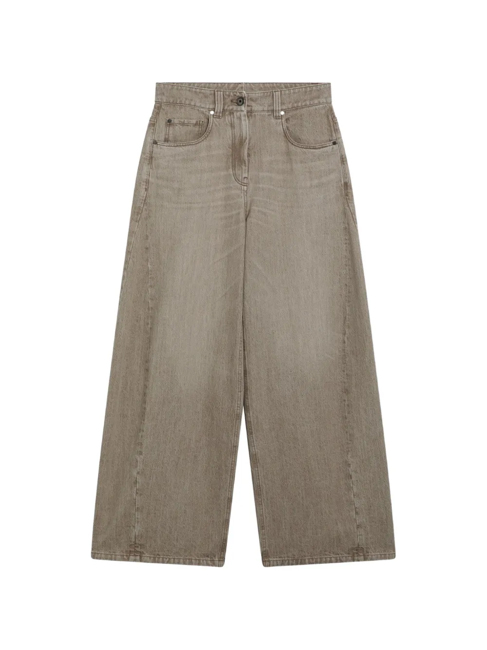 Brunello Cucinelli wide-leg jeans - Toni neutri