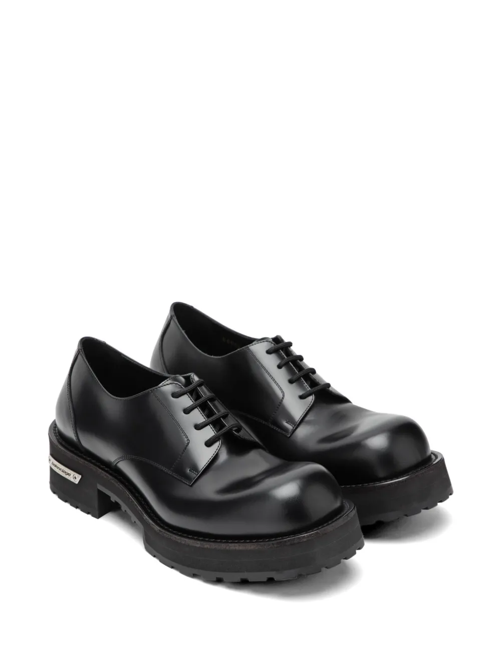 Balenciaga Venom leren derby veterschoenen Zwart