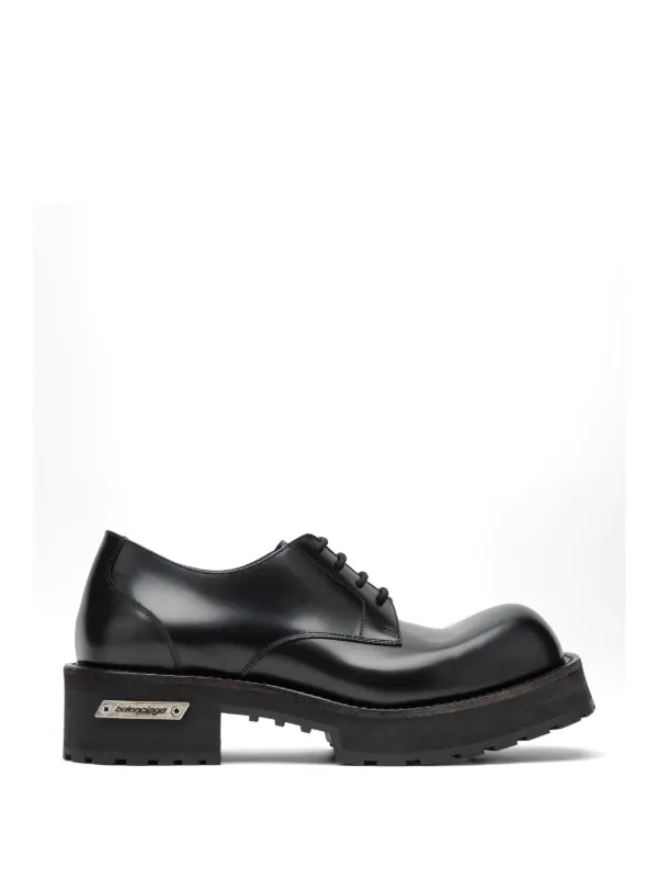 Balenciaga Venom レザーダービーシューズ | ブラック | FARFETCH JP