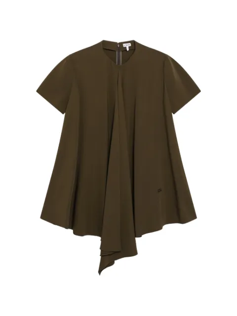 LOEWE vestido corto con diseño drapeado