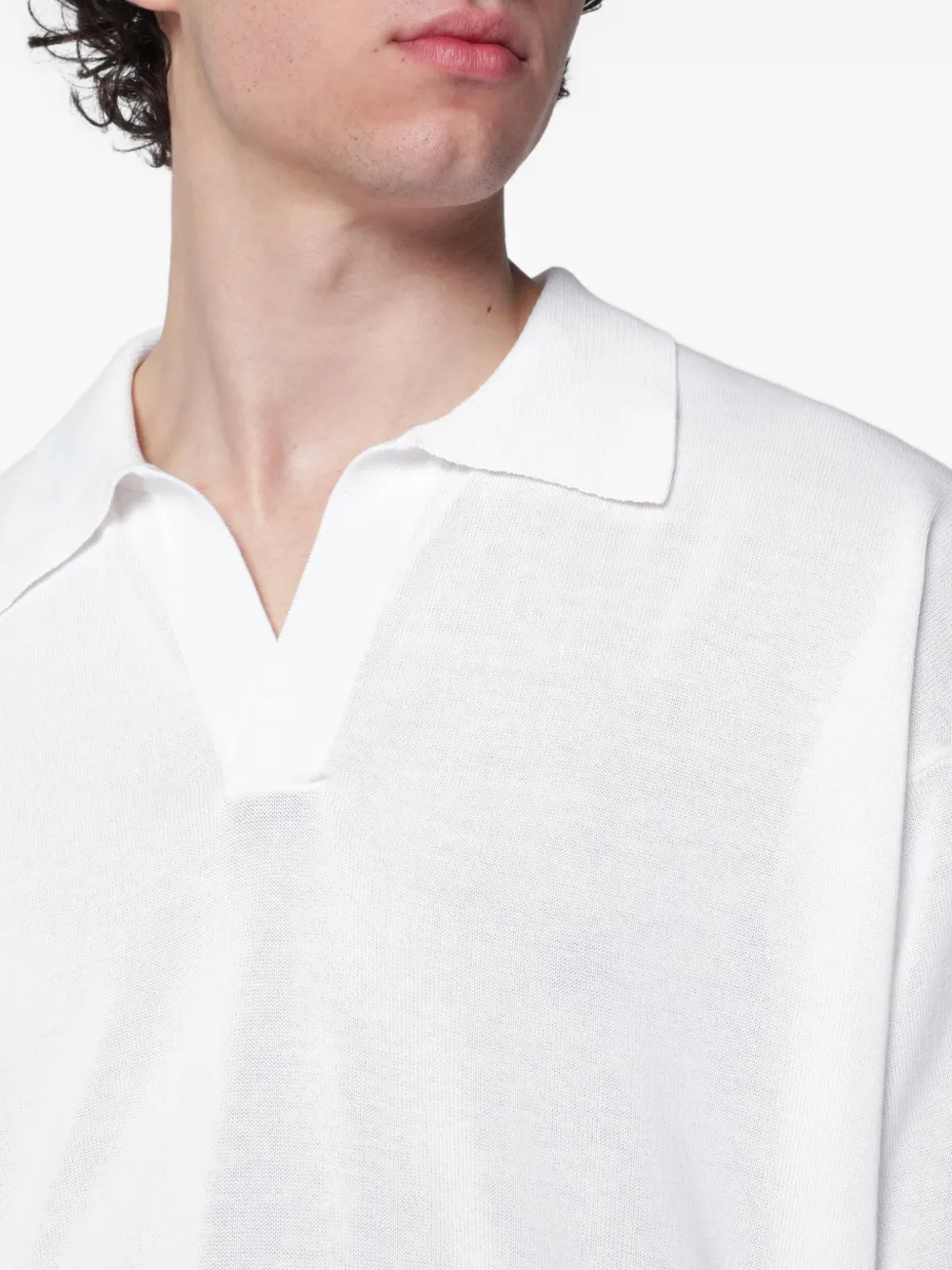 Roberto Collina Katoenen poloshirt Wit