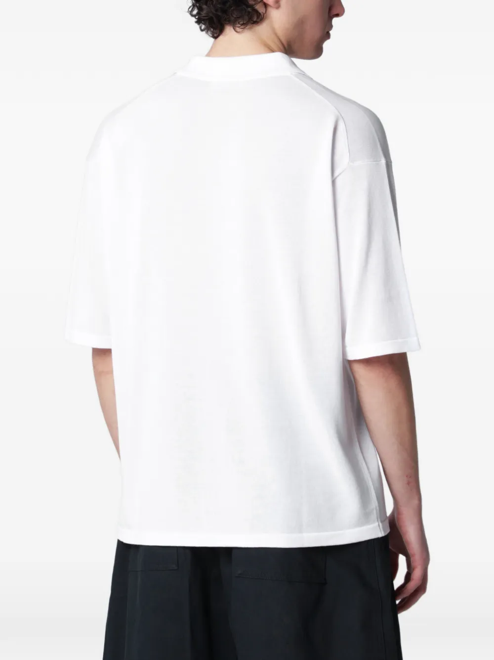 Roberto Collina Katoenen poloshirt Wit