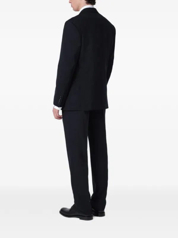 Lardini ストライプ シングルスーツ | ブルー | FARFETCH JP